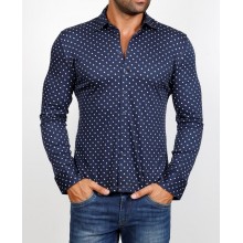Рубашка мужская ENRICO BELENO 16062 PRINTING MERCERIZED SHIRT BAT