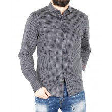 Рубашка мужская ENRICO BELENO 16148 PRINTING POCKET MERCERIZED SHIRT BAT