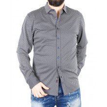 Рубашка мужская ENRICO BELENO  16144 PRINTING MERCERIZED SHIRT