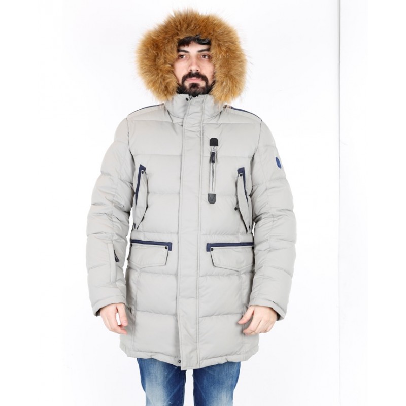 Мужская куртка ENRICO BELENO зимняя  4713 PADDING GREY  - фото 1