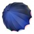 Женский зонт ТРИ СЛОНА 16 спиц цветной трость арт.1100  - фото 4